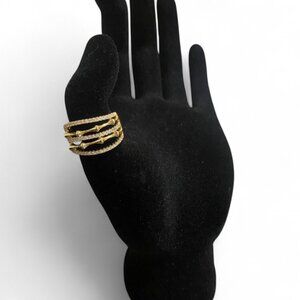 Gold & Silver Plated Multi-Band Ring